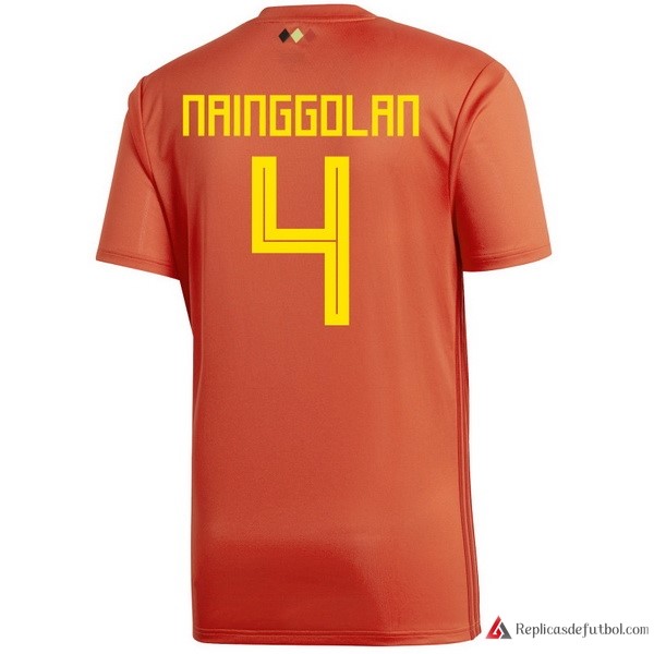 Camiseta Seleccion Belgica Primera equipación Nainggolan 2018 Rojo